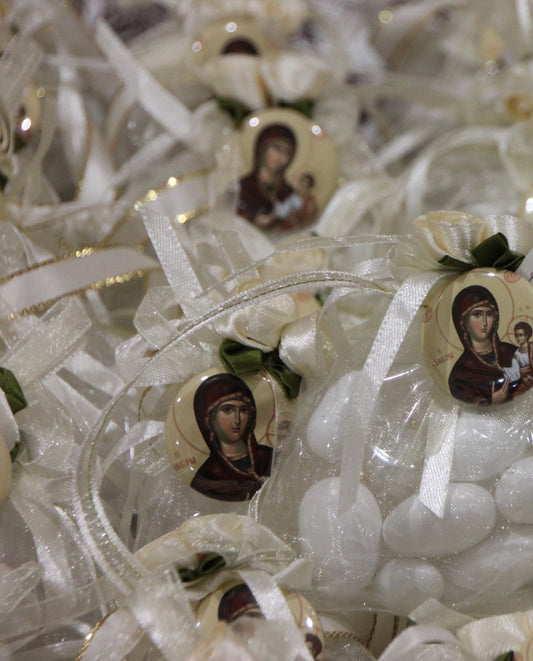 Jordan Almond Favor With Icon Pin